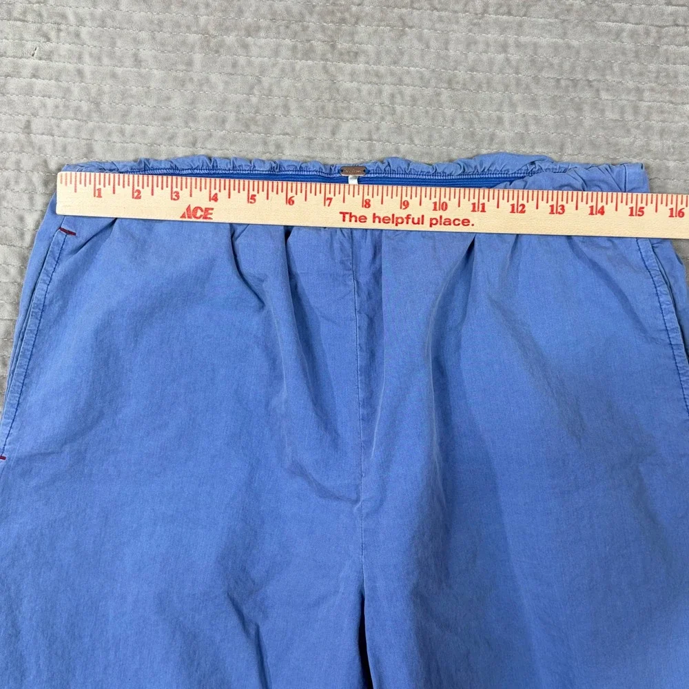 Free People Periwinkle Blue Wide Leg Cropped Pants Elastic Waist OB2217984 M